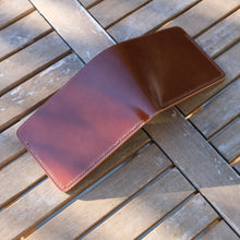Load image into Gallery viewer, Squadron 4 - Coffee Japanese Shell Cordovan &amp; Buttero Bifold
