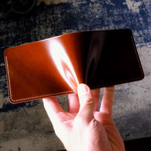 Load image into Gallery viewer, Squadron 6 - Coffee Japanese Shell Cordovan &amp; Horween Dublin Bifold
