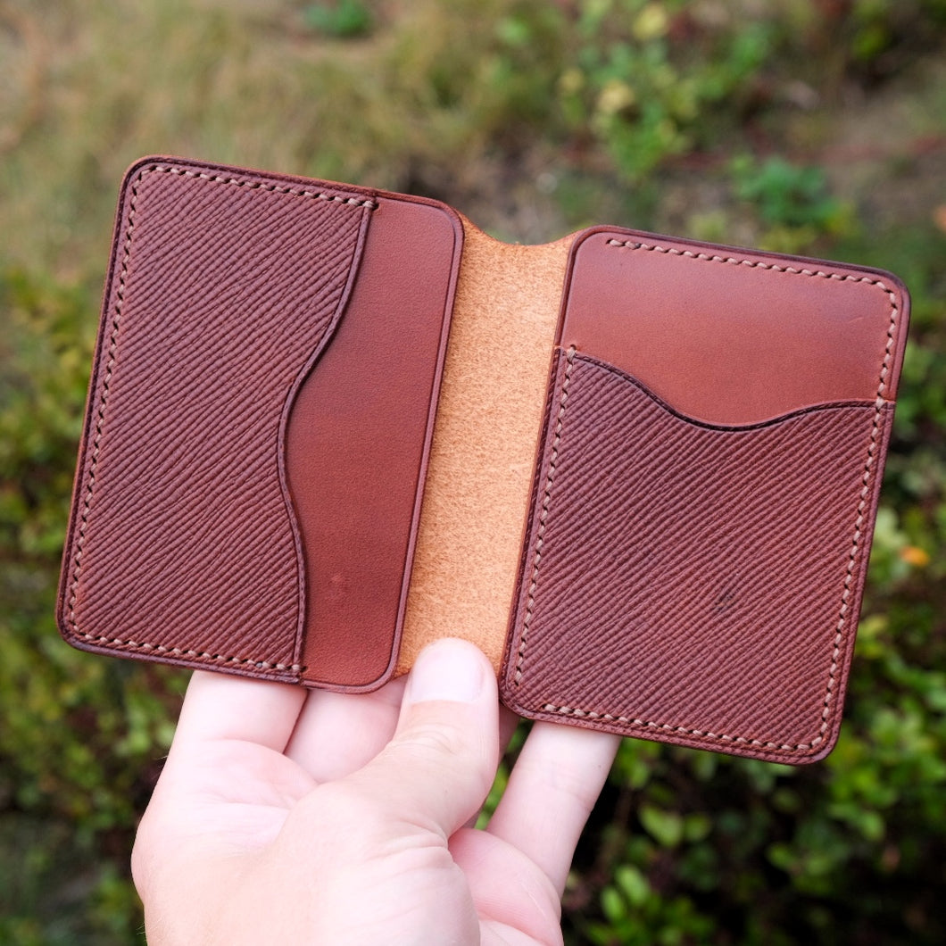 Harbor Cardholder - Chestnut Italian Leathers